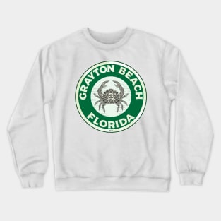 Grayton Florida Crab 30A 30 A Emerald Coast Walton County Crewneck Sweatshirt